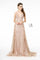 Glitter Sequin Mesh A-Line Prom Dress - The Dress Outlet Elizabeth K