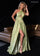 Prom Dresses A Line Long Formal Slit Prom Dress Sage