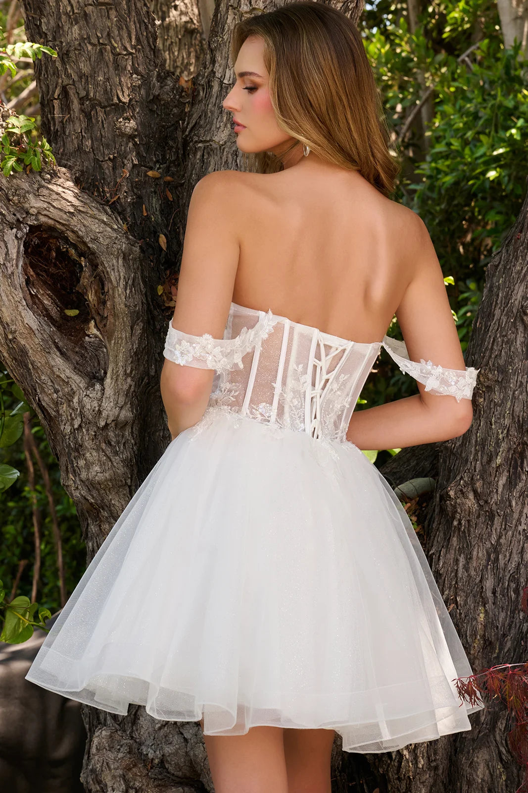 Sweetheart Mini/Short Tulle Cocktail A-Line GLS GLGS3860