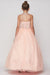 Halter Long Flower Girl Dress - The Dress Outlet Cinderella Couture