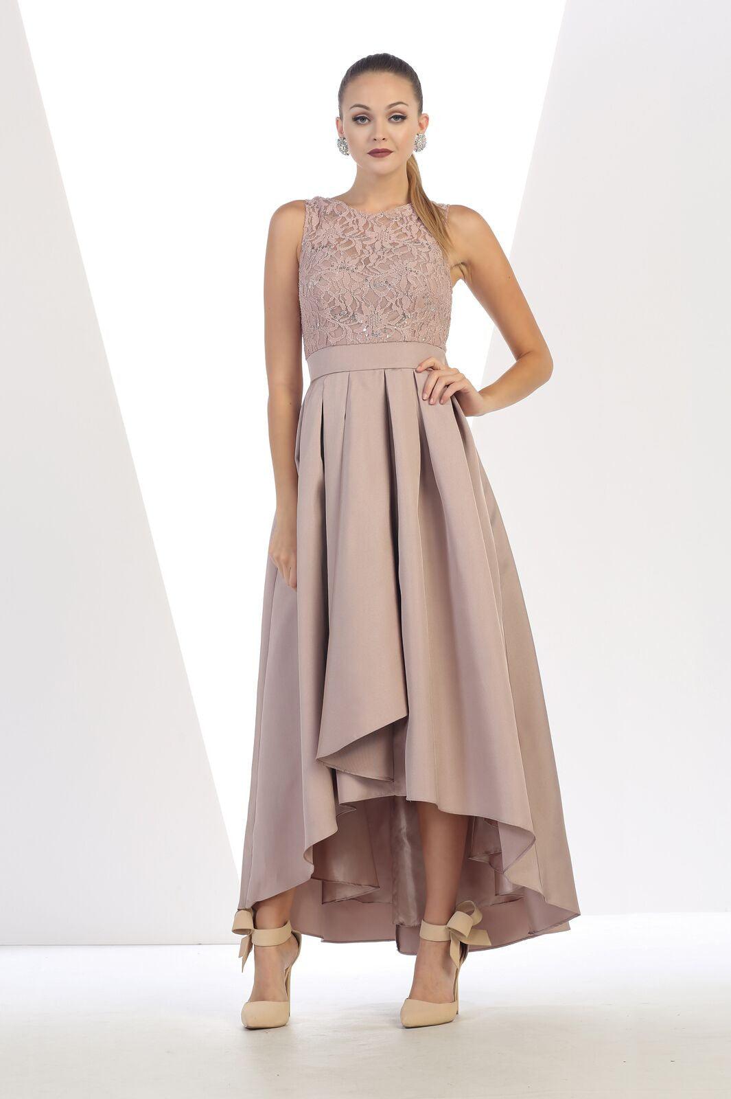 High Low Dress Formal Homecoming Prom Party Gown - The Dress Outlet May Queen