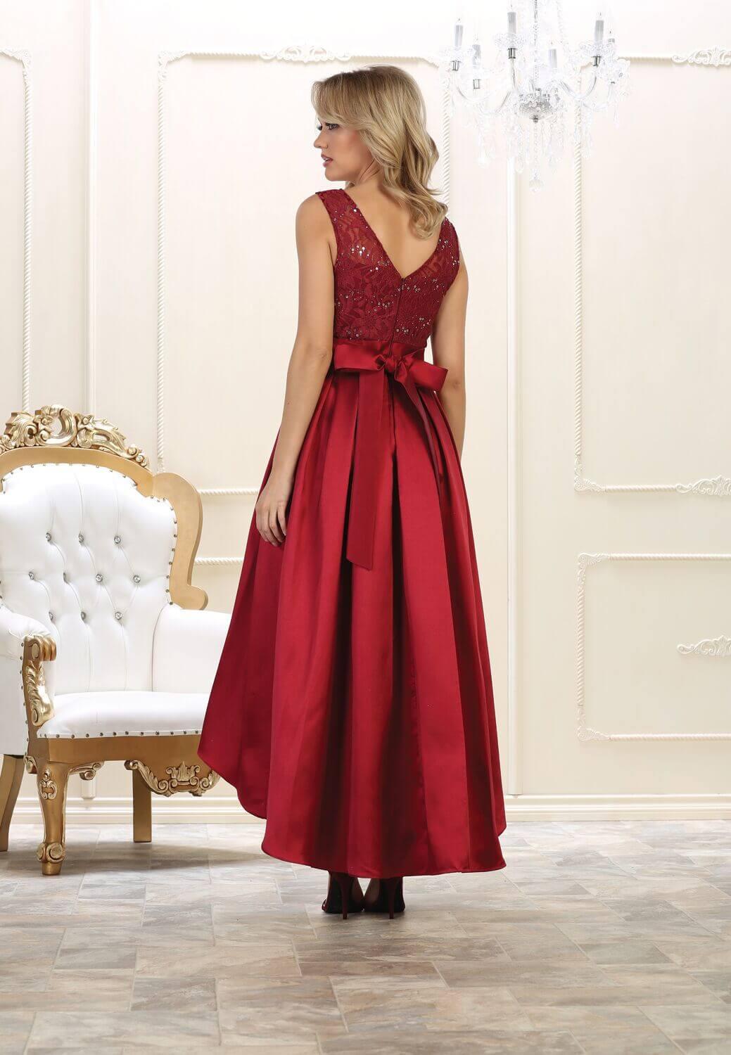 High Low Dress Formal Homecoming Prom Party Gown - The Dress Outlet May Queen