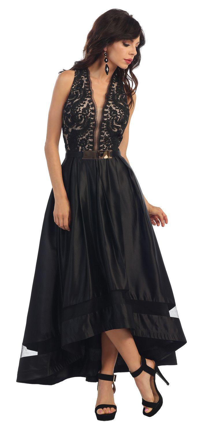 High Low Prom Dress Formal Evening Gown - The Dress Outlet May Queen