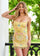 Cocktail Dresses Beaded Short Fitted Pattern Cocktail Dress Yellow Multi