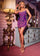 Cocktail Dresses Homecoming Fitted Fringe Short Cocktail Dress Purple