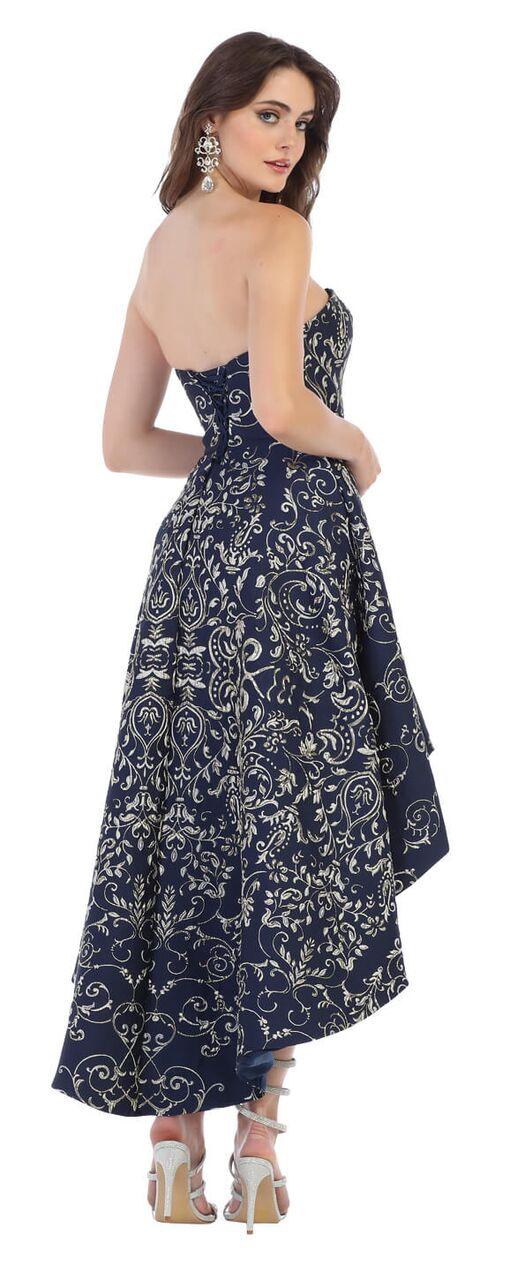 Homecoming High Low Prom Plus Size Formal Dress - The Dress Outlet May Queen