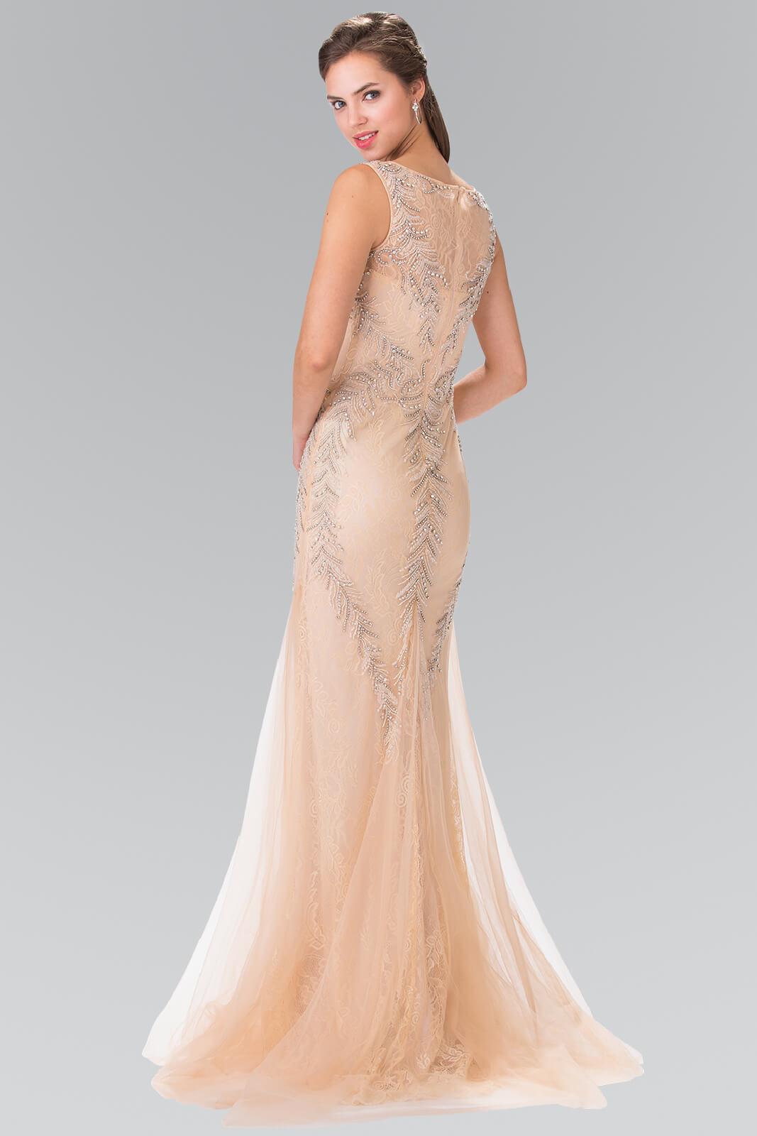 Homecoming Long Sleeveless Formal Mermaid Prom Dress