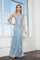 Homecoming Long Sleeveless Lace Prom Dress - The Dress Outlet Elizabeth K