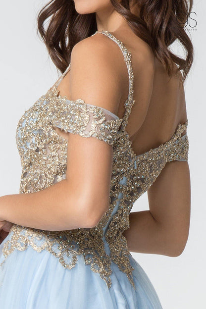 Homecoming Off Shoulder Short Cocktail Prom Dress - The Dress Outlet Elizabeth K