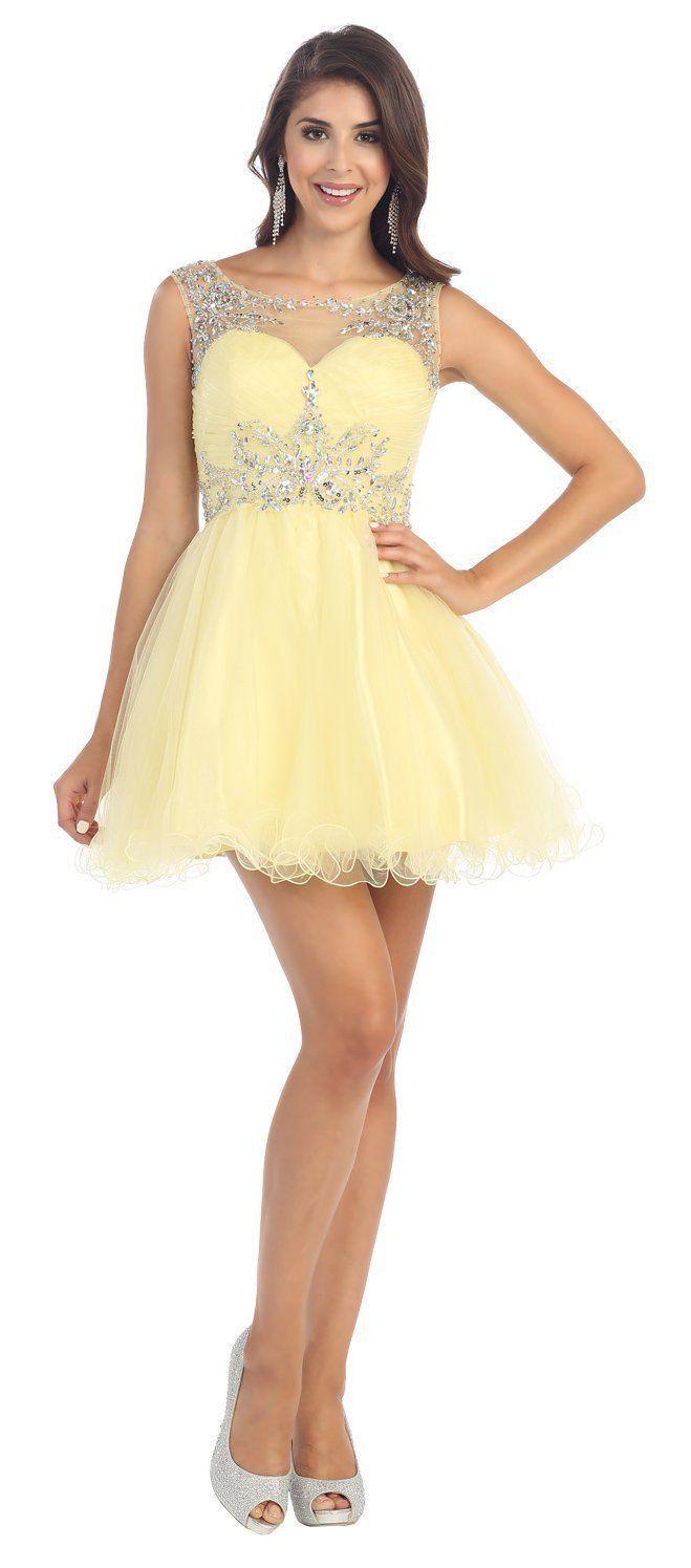 Homecoming Prom Short Cocktail Dress - The Dress Outlet May Queen