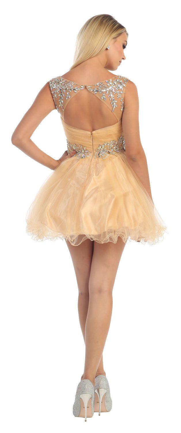 Homecoming Prom Short Cocktail Dress - The Dress Outlet May Queen