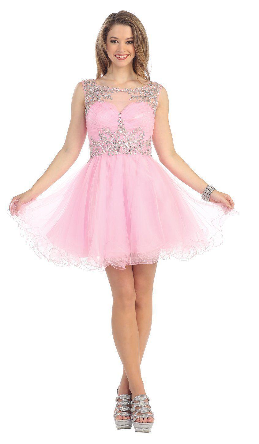 Homecoming Prom Short Cocktail Dress - The Dress Outlet May Queen