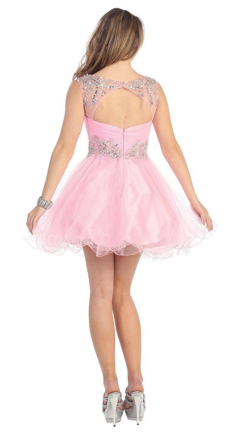 Homecoming Prom Short Cocktail Dress - The Dress Outlet May Queen