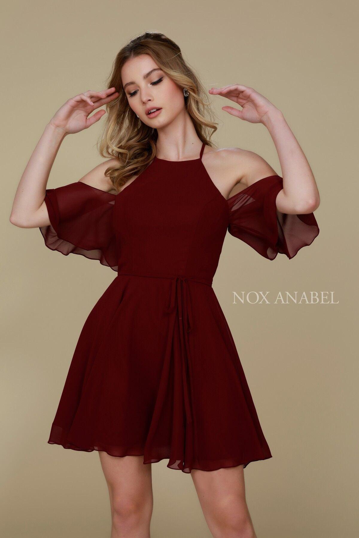Mauve Homecoming Short Cocktail Party Chiffon Dress