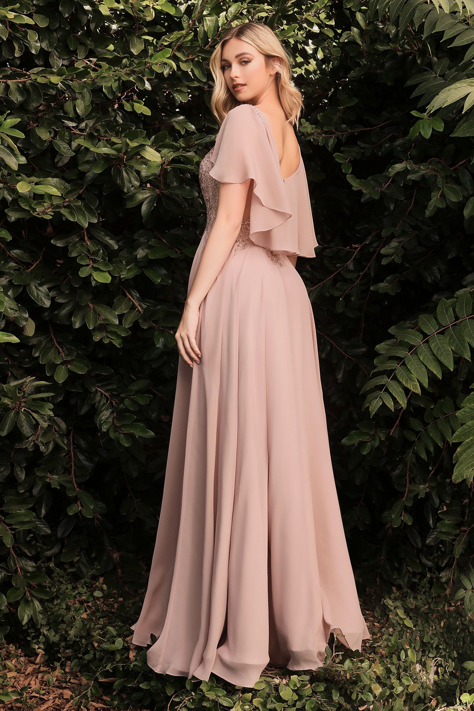 LaDivine HT101 Formal Long A Line Mother of the Bide Dress