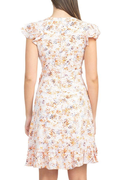 Laundry HVR2D08 Ruffled Short Cocktail A Line Dress
