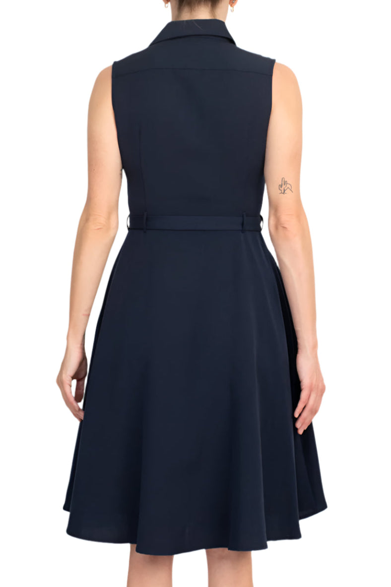 Sharagano HW3S196297 Short A Line Cocktail Pocket Dress