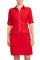 Cocktail Dresses Collared Short Fitted Cocktail Dress Red Riding Hood