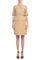 Cocktail Dresses Collared Short Fitted Cocktail Dress Toasty Sand