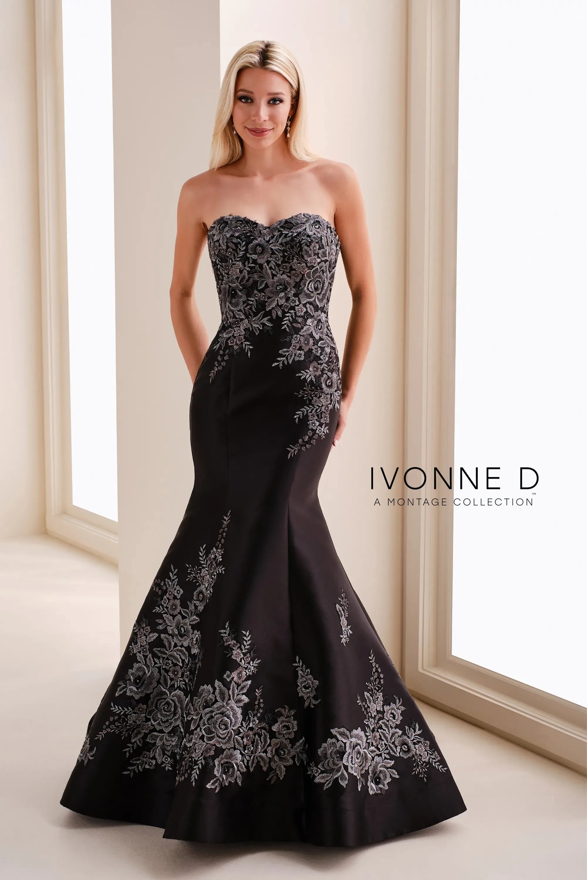 Prom Dresses Lace Applique Formal Long Prom Dress Black