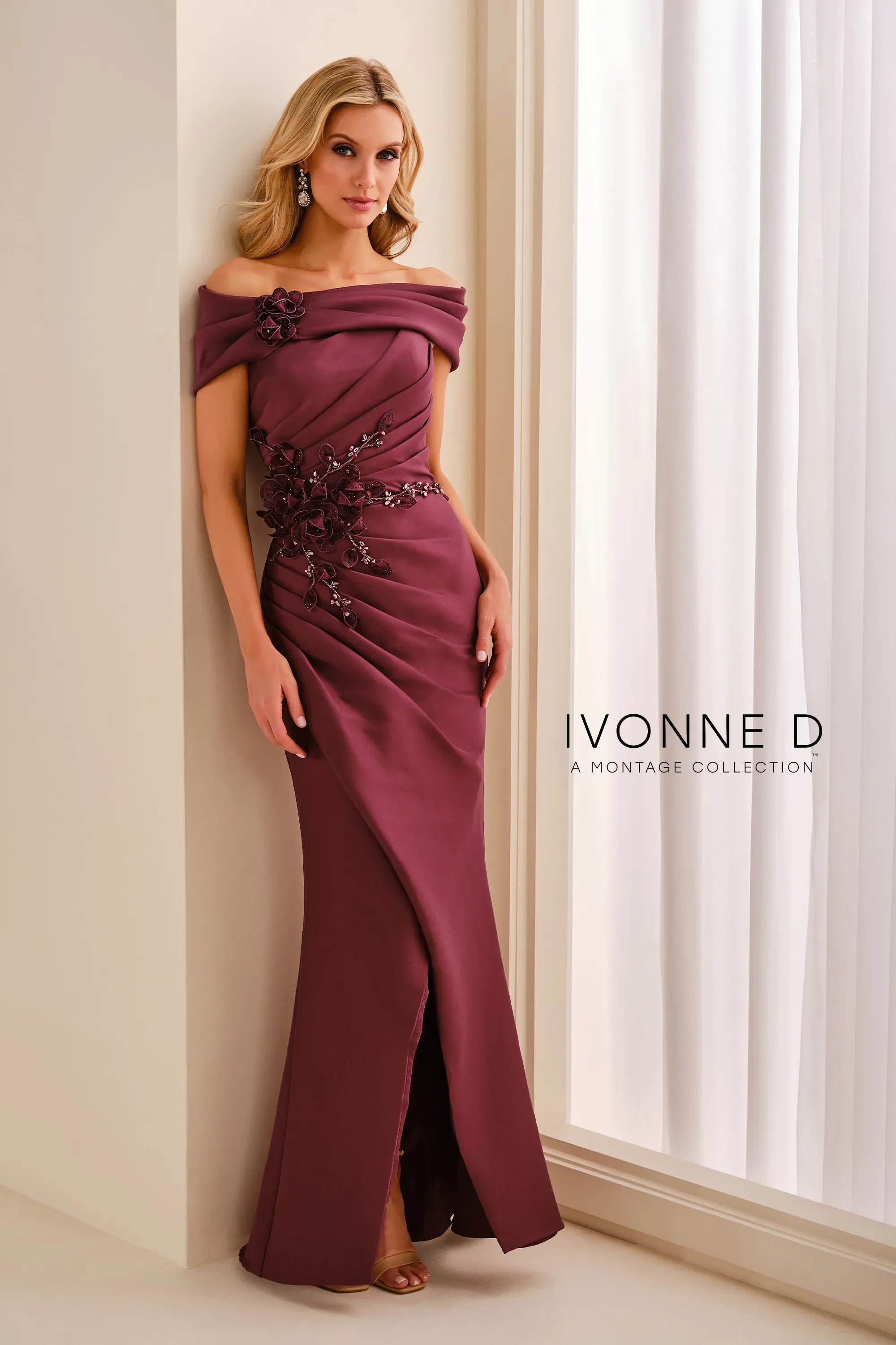 Strapless Straight Neck Floor-Length Mikado Formal A-Line Ivonne D ID2210