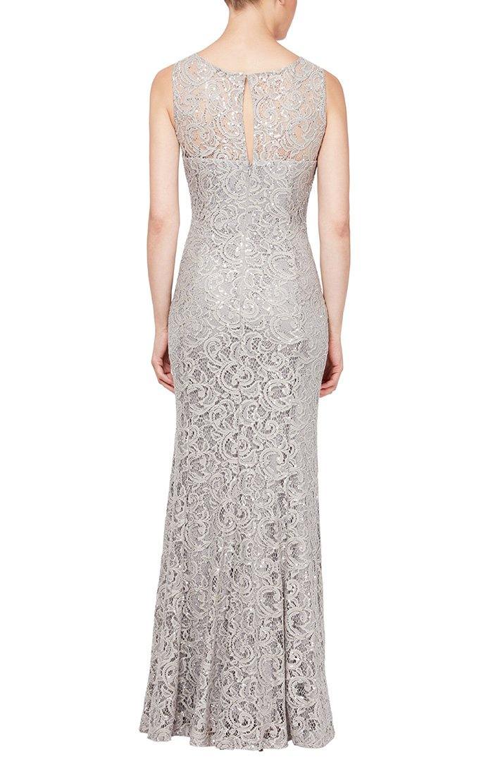 Ignite Evenings Silver Mother of the Bride Long Dress 3523W