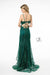 Illusion Deep Long Prom Mermaid Dress - The Dress Outlet Elizabeth K