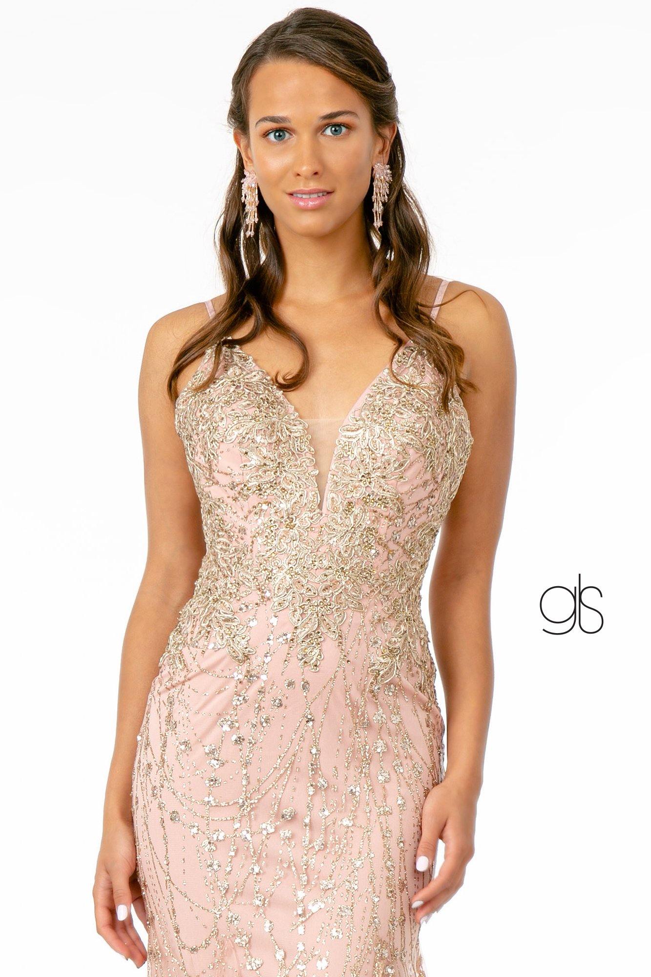 Illusion Deep Long Prom Mermaid Dress