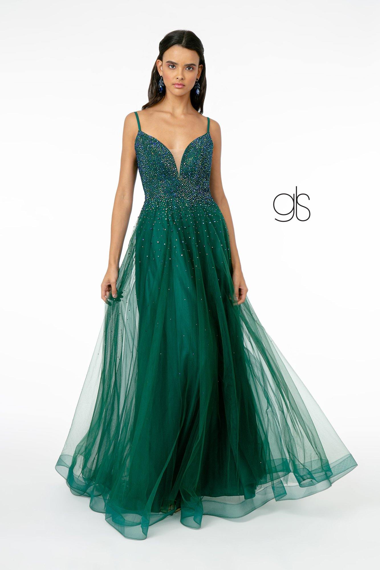 Illusion Deep V-Neck Mesh Long Prom Dress | The Dress Outlet Illusion Deep V-Neck Mesh Long Prom Dress | The Dress Outlet