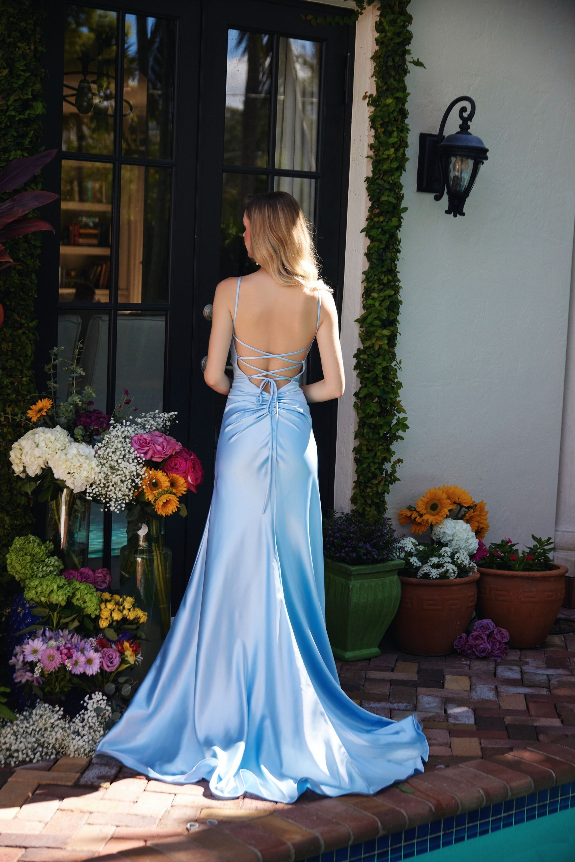 Ava Presley 47030 Long Formal Fitted Cowl Prom Dress