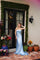 Prom Dresses Long Formal Beaded Cowl Prom Dress Light Blue