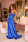 Prom Dresses Long Formal Beaded Cowl Prom Dress Royal