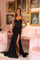 Prom Dresses Fitted Prom Long Beaded Corset Formal Dress Black