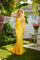 Prom Dresses Prom Fitted Long Formal Evening Dress Yellow
