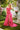 Prom Dresses Prom Pleated Long  Formal Slit Dress Hot Pink