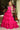 Prom Dresses Long Formal Ruffle Tiered Ball Gown Pleated Prom Dress Fuchsia