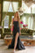 Prom Dresses Long Mermaid Formal Beaded Prom Dress Black/Hot Pink