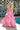 Prom Dresses A Line Long Ball Gown Beaded Prom Dress Bubble Gum