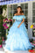 Prom Dresses Long Formal Ball Gown Ruffle Prom Dress Light Blue