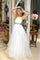 Wedding Dresses Long Beaded Ruffle Wedding Dress White