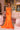 Prom Dresses Long Formal Fitted Cowl Prom Dress Orange