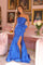 Prom Dresses Long Formal Slit Evening Porm Dress Royal