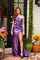 Prom Dresses Long Prom Metallic Ruffle Slit Formal Dress Violet