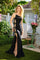 Prom Dresses Long Fitted Formal Slit Prom Dress Black