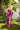 Prom Dresses Prom Long Fitted Slit Metallic Formal Dress Fuchsia