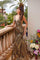 Prom Dresses Long Formal Sequin Evening Prom Dress Black/Gold