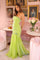 Prom Dresses Prom Mermaid Formal Long Beaded Dress Lime