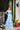 Prom Dresses A Line Long Formal 3D Floral Prom Dress  White/Blue