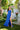 Prom Dresses Fitted Long Formal Ruffled Prom Dress Royal