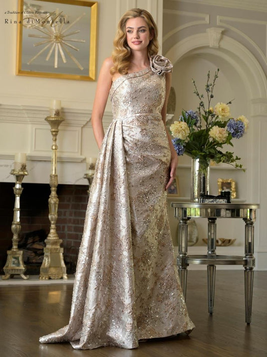 Formal Dresses Beaded Long Formal A Line Evening Dress Gold